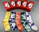 Kit de Meias Cano alto Nike Tie-Dye com 5 Pares